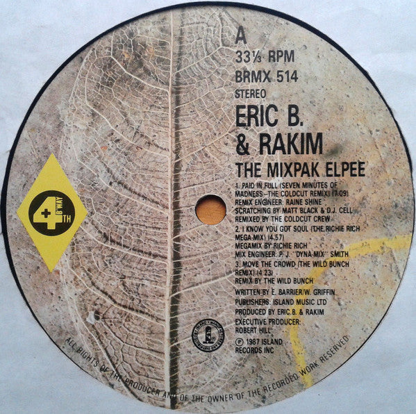 Eric B. & Rakim - The Mixpak Elpee