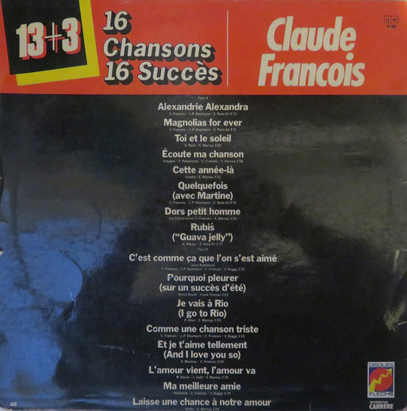 Claude François - 16 Chansons 16 Succès