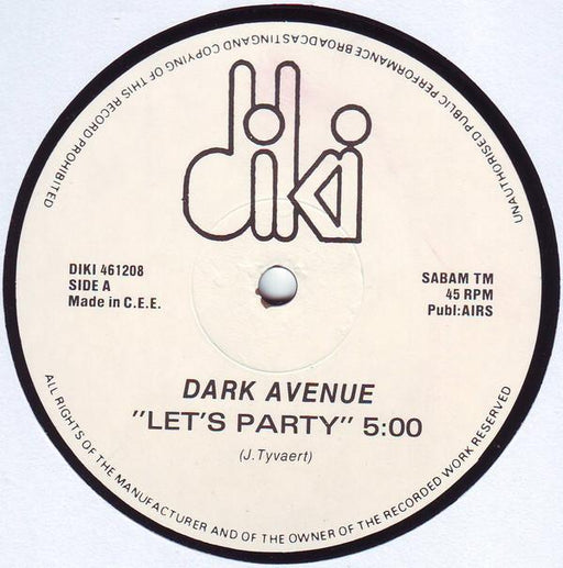 Dark Avenue - Let's Party - Dear Vinyl