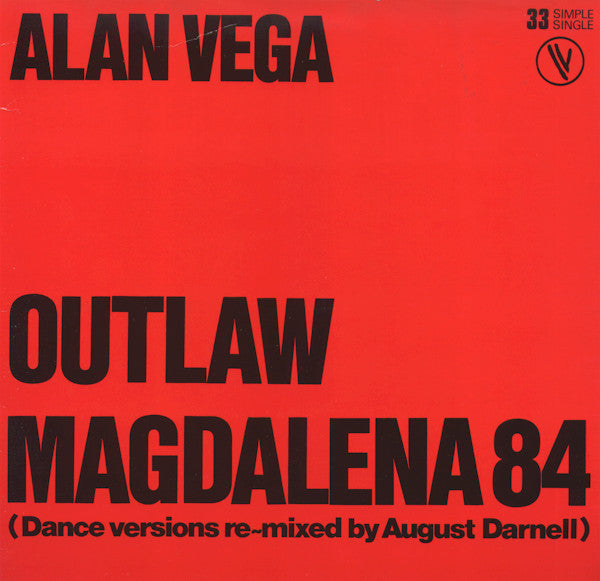 Alan Vega - Outlaw/Magdalena 84 (12inch)