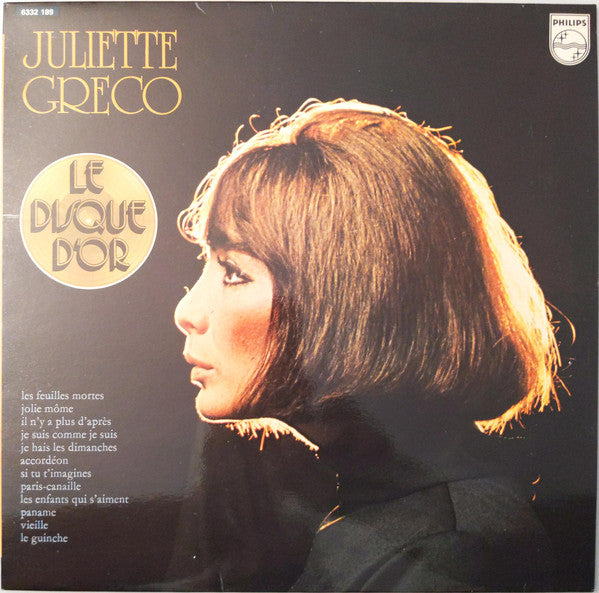 Juliette Greco - Le disque d'or