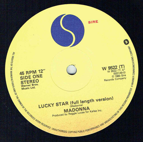 Madonna - Lucky Star (12inch)