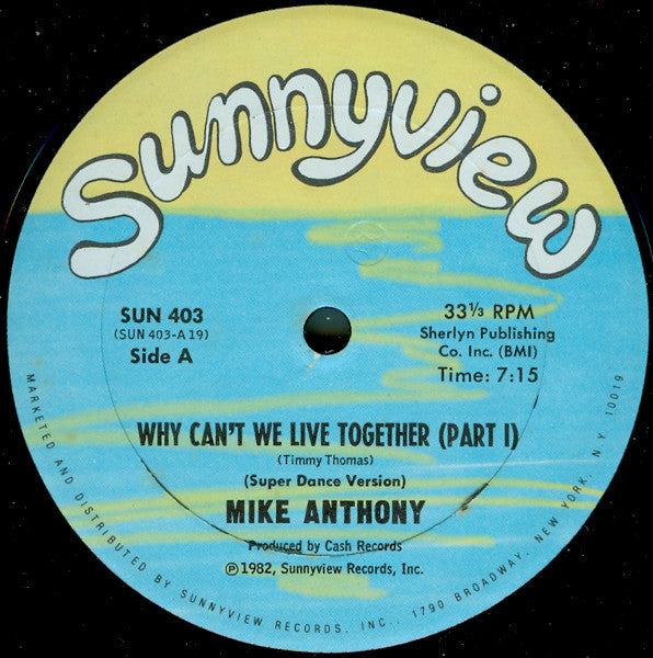 Mike Anthony - Why can't we live together (12inch)