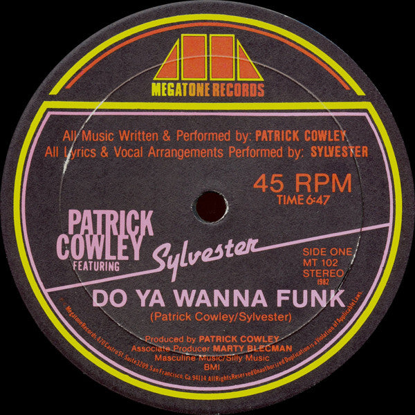 Patrick Cowley - Do ya wanna funk (12inch)